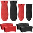 thumbnail image 1 of RV Paquete de 8 soportes de silicona para mango caliente, funda de silicona antideslizante para soporte de olla, juego de soporte de mango de asistencia, mango de olla resistente al calor Rojo Verde, 1 of 5