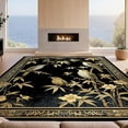 thumbnail image 2 of Design&I 6'x9' Ultra Soft Area Rug, Bamboo Sofa Snake Bird Vintage Boho Gothic Scroll Border Damask None Fluffy Washable Non Shedding for Guest Room Bedroom Living Room, 2 of 7