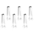 thumbnail image 1 of Pinzas para hielo de acero inoxidable, pinzas pequeñas para servir, pinzas multiusos para aperitivos, 1 of 6