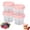 Pink[4Pack], variant on Bxaolu 6Pack Food Storage Containers, 4Oz Plastic Freezer Food Storage Jars with Screw Lids, Leakproof Takeout Container for Jam, Reusable Pudding Cups for Fruit, Dessert, Sundaes, Soup, BPA Free