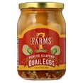 thumbnail image 2 of (3 pack) 7 Farms Pickled Jalapeno Quail Eggs, 2 of 6