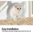 thumbnail image 2 of Porte pour Chat d'Intérieur, Porte de Passage pour Chat Résistante à l'Usure et Durable pour Hôtel pour Vie pour Studio pour Maison (Noir), 2 of 8