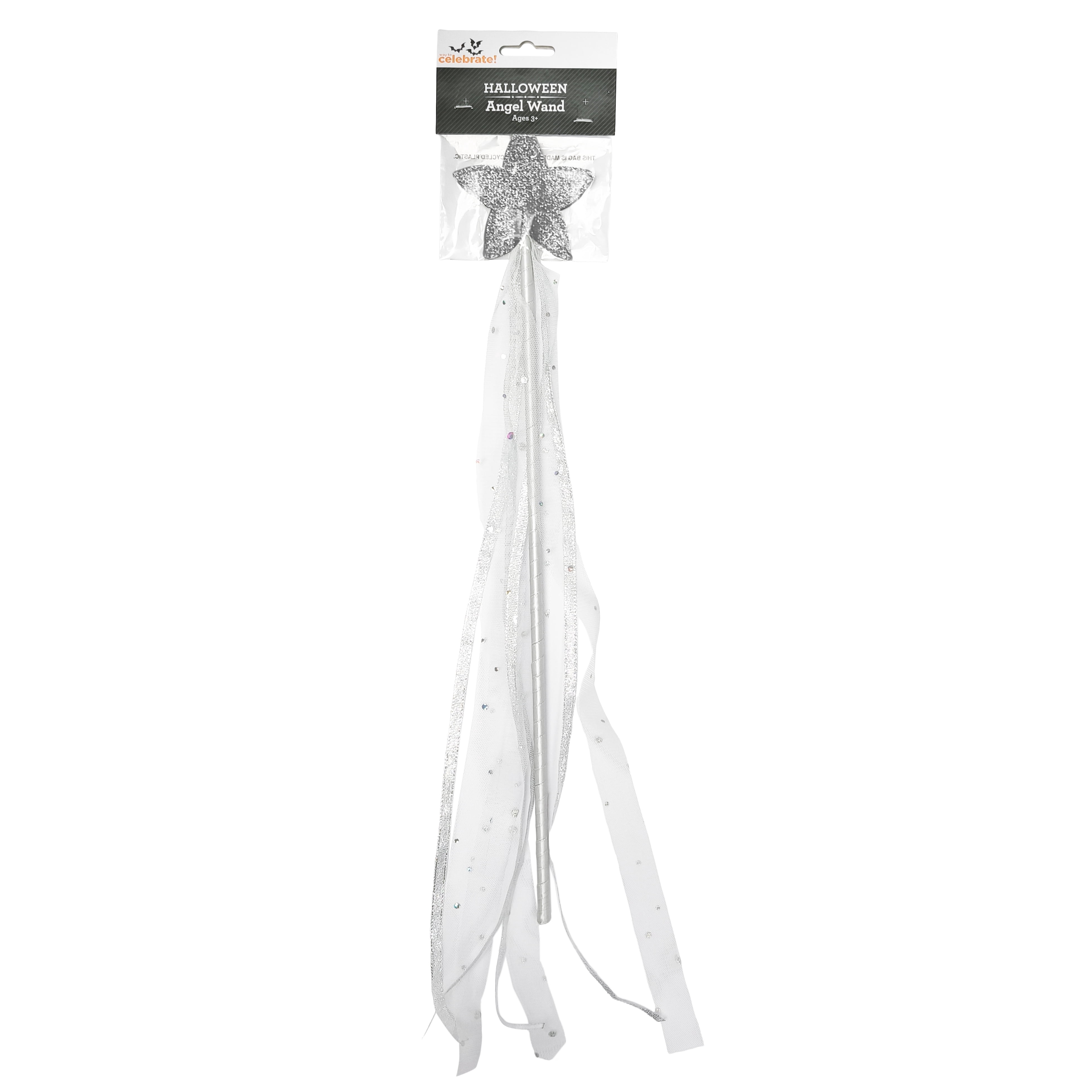 Angel Wand Costume Accessory for Children, Silver, Halloween by Way To Celebrate