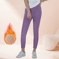 thumbnail image 2 of SGMVNU Lined Leggings Women - High Waisted Winter Yoga Pants Tummy Controls Soft Thermal Warm for Hiking Workout(Purple, XXL), 2 of 6