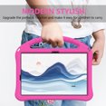 thumbnail image 4 of ELEHOLD Rugged Case for Samsung Galaxy Tab S9/S8/S7 11 Inch Kids Friendly EVA Full Body Protective with Kickstand Handle Grip Shockproof Anti-Scratch Case for Samsung Tab S9/Tab S8/Tab S7,Rose, 4 of 7