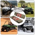 thumbnail image 5 of ZIATUBLES 2-Pack Waterproof UTV Seat Covers for Kawasaki Mule (2001-2023, 2025), Scratch Wear Resistance Front Seat Protective Set with Easy Installation, Deer Flag Camo Hunting Forest Print, 5 of 8