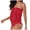 Red, variant on Women Strapless Bandeau Tops Swimwear Tankini Beach Swimsuit Bikinis Bathing Set