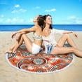 thumbnail image 4 of Beach Towels Oversized Round Printed Microfiber Beach Towel Super Lightweight Colorful Bath Towel Sandproof Beach Blanket Beach Mat Multi-Purpose Towel For Travel Swimming Pool on Clearance, 4 of 7