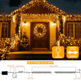thumbnail image 4 of 750 LED String Lights Cluster Lights - 41ft Warm White White Wire Outdoor Waterproof Lights, Plug in Indoor String Lights with 8 Modes & Timer Memory for Xmas, Christmas Tree, 4 of 5