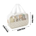 thumbnail image 3 of Lisbinx Sac Cosmétique Multifonctionnel Transparent Sac de Rangement Portable pour Voyage Accessible Rapide et Facile à Utiliser pour un Rangement Facile et des Offres de Voyage, 3 of 6