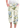 thumbnail image 1 of Pantalones de Mujer Casual Cintura Elástica con Impresión de Pascua, Sueltos Pantalones de Pierna Ancha Recta para Toda la Temporada, 1 of 5