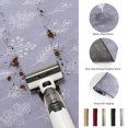 thumbnail image 5 of Round Rugs 5Ft, Purple Botanical Round Area Rug Washable Indoor Throw Carpet, Farmhouse Summer Floral Leaves Soft Non Slip Circle Rug for Cabinet Bathroom Home Decor Aesthetic, 5 of 8