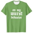 thumbnail image 3 of Razzly Men's T Shirts Funny Graphic Print Casual Short Sleeve Tee Lightweight Comfortable Summer Wear Stylish Daily Top(Green,S), 3 of 6