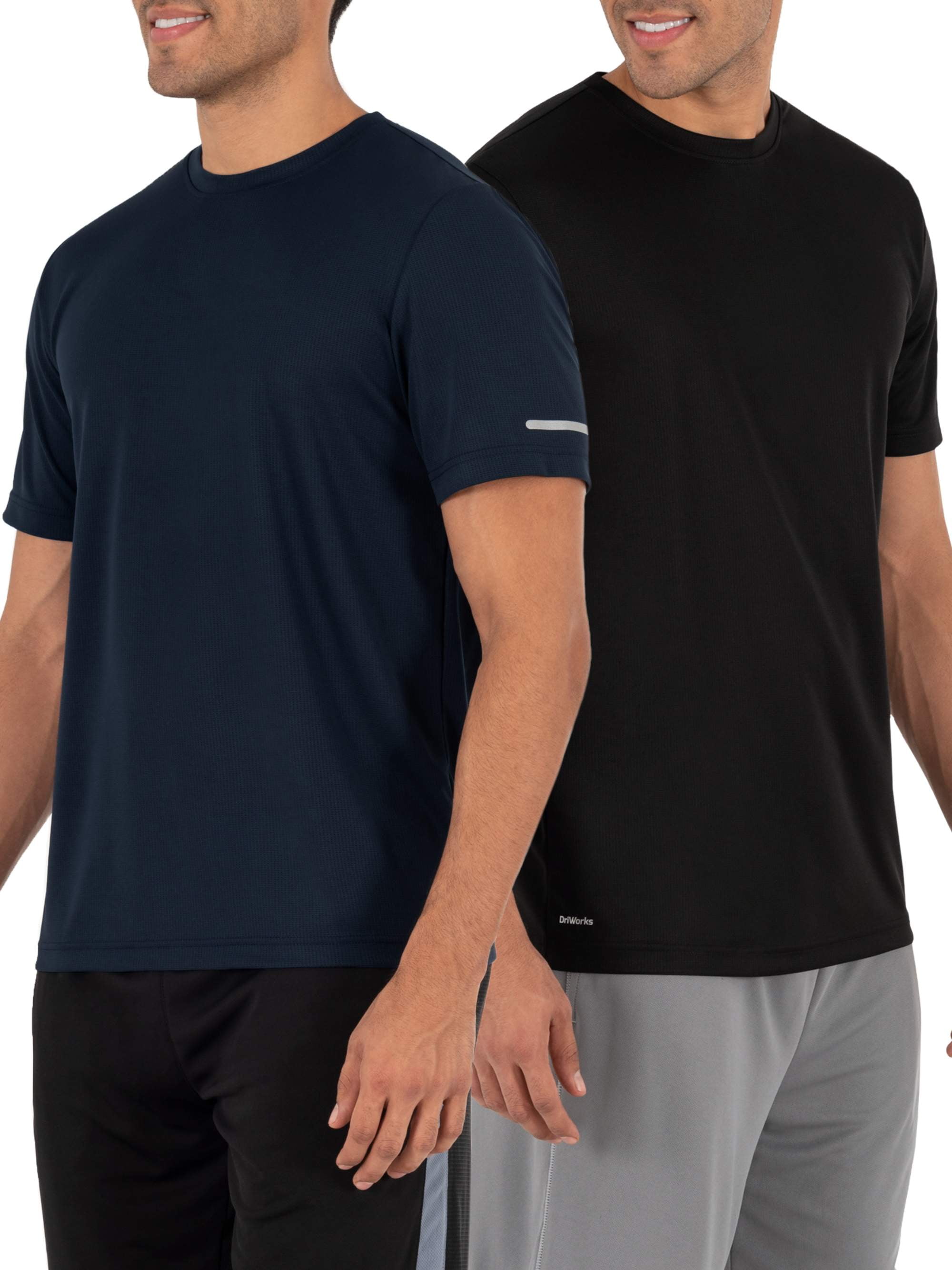 Athletic Works Men's Performance Core Quick Dry Short Sleeve Crew T ...