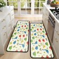 thumbnail image 4 of Dinosaur and Stone Beige Pattern Anti Fatigue Kitchen Rugs Set Of 2, Non Slip Washable Decorative Floor Mats for Sink Laundry and Home Use, 17"x47", 4 of 5