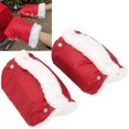 thumbnail image 4 of Stroller Gloves, Hand Protector Nylon Thicken Stroller Hand Muff, Waterproof For Shopping Carts Bicycles Single-handle Strollers Silver,Pink,Red, 4 of 8