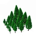 thumbnail image 4 of 30pcs DIY Railroad Decor Buliding Layout Scale Materials Miniature Model Artificial Cedar Tree Scene Model Green Scenery 3CM 30PCS, 4 of 8