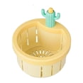 thumbnail image 1 of Colador de fregadero de cactus para cocina, tapón antiolor, escurridor de fregadero de cocina Amarillo, 1 of 9