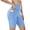 Sky Blue, variant on TGPMGRZ High Waisted Biker Shorts for Women with Side Pockets Tummy Control Workout Running Yoga Gym Compression Shorts, Black Size XXXXL