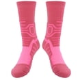 thumbnail image 1 of 1 par de calcetines deportivos antideslizantes, calcetines de protección atléticos transpirables para baloncesto y fútbol (rosa), 1 of 5
