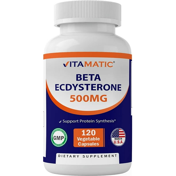 Vitamatic Beta Ecdysterone 500mg 120 Vegetarian Capsules