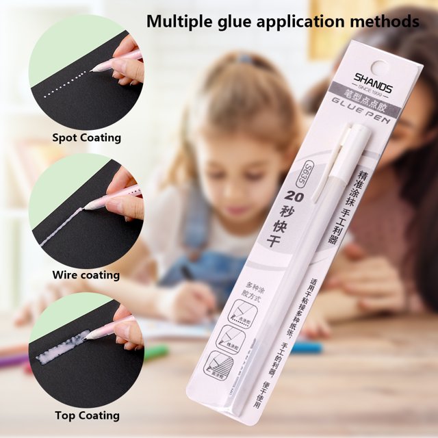 Punto de cuentas de mano Pen Creative Dispensing Solid Glue Pen Pen Supulbo de manualidades de arte de arte de secado rápido Suministros de oficina de la oficina
