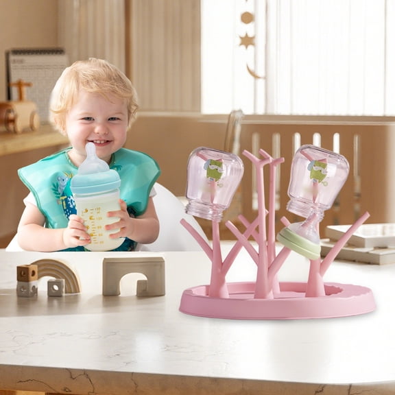 Baby Bottle Drying Rack Organizer Stand | Detachable Space Saving Bottle Holder | Efficient Baby Bottles Dryer Rack for Quick Drying Storage