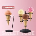 thumbnail image 2 of Iron Ice Cream Stand Cone Reusable Display Holders Ice Cream Rack for Restaurant Sushi Candy Shop Party Birthday Wedding, 2 of 8