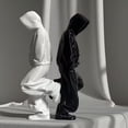 thumbnail image 4 of Abstract Faceless Thinker Figurine Desktop Ornament Modern Creative Resin Sculpture Home Office Tabletop Art Decor Gift, 4 of 6