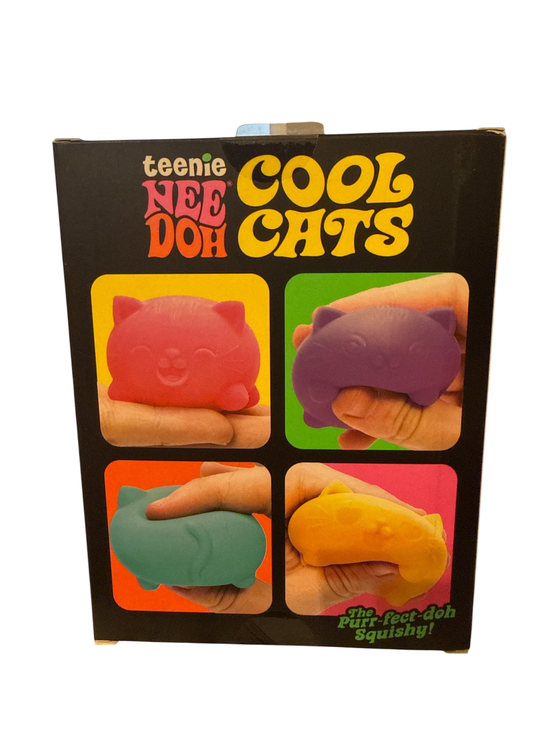 TEENIE NEE DOH COOL CATS (4 PACK) , SENSORY STRESS RELIEVER BALLS, FIDGET