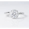 thumbnail image 3 of Jewelerix Classic Round Cut Moissanite Solitaire Engagement Ring in Yellow Gold Vermeil Band, Women’s Promise Ring, Timeless Minimal Jewelry Gift, 3 of 6