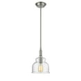 thumbnail image 2 of CHLOE Zoe Transitional 1 Light Brushed Nickel Ceiling Mini Pendant 8" Wide, 2 of 3