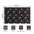 thumbnail image 5 of Colorful Mushroom Leaf Black Pattern Door Rugs,Washable Non Slip Door Mats Indoor,Decorative Door Mats,Entry Mat Indoor for Entrance,Bedroom,Kitchen,Bathroom,20"x32", 5 of 6