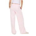 thumbnail image 4 of Forever 21 Women's Light Pink Low-Rise Sweatpant, Wide-Leg with Lace & Stripe Trim,XL, 4 of 6