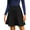 Black, variant on Womens Knee-Length Tennis Skirts with Pockets Ruffled Layer Sport Skirts