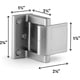 thumbnail image 2 of Door Lock Reinforcer Privacy Door Latch For In-swinging Doors Extra High Resistance Home Door Security Lock, 2 of 4