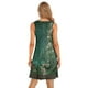 thumbnail image 4 of WILLBEST Vestido Floreado Para Mujer, Vestido Playero Elegante De Verano De Color Liso, Largo Medio, Cuello Redondo, Sin Mangas, 4 of 4