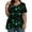 Multicolor, variant on Plus Size 4X Women's Short Sleeve Tops Sale Under $10 Summer Casual Loose Print Blouse