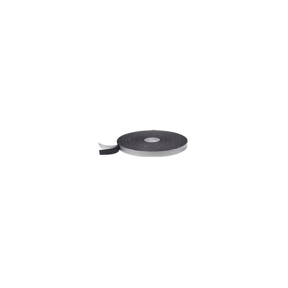 CRL 74418X14BL Black 1/8" x 1/4" Single Sided Foam Glazing Tape - 100 Foot Roll