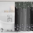 thumbnail image 4 of Black Grey Waterproof Fabric Shower Curtain,Modern Abstract Diamond Luxury Gradient Waterproof Fabric Shower Curtain for Bathroom Curtains Bathtubs Hotel Shower Curtains with 12 Hooks Small 36x72in, 4 of 8