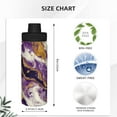thumbnail image 3 of Gukieu Purple Gold Marble Swirls Print 18OZ Portable Sports Water Bottle, Stainless Steel Insulated Water Cup for Men and Women, Suitable for Gym, Travel, Camping, 3 of 7