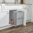 thumbnail image 3 of Rev-A-Shelf RUKD-1432RB-1 32 Qrt Universal Waste Container with Rear Basket, 3 of 11
