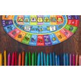 thumbnail image 2 of KC Cubs Playtime Collection ABC Alphabet, Seasons, Months and Days of The Week Educational Learning & Game Oval Area Rug Carpet for Kids and Children Bedrooms and Playroom, 2 of 5