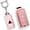 Cat keychain-Pink, variant on Key Fob Cover Compatible with Mitsubishi Asx Eclipse Cross Lancer Fortis Outlander Ex Pajero Sport Rvr L200 Pajero Colt 3 Button Keychain Case Holder Protector,Butterfly Keychain-pink