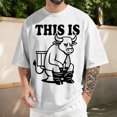 thumbnail image 5 of jowamay Cow Shirts for Men This Is Bull Short Sleeve Crew Neck Tee Shirt Trendy Tops for Streetwear, 5 of 5