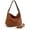 2 Straps Brown, variant on Montana West Soft Hobo Bags for Women Purses and Handbags Shoulder Satchel Bag, Cow-Brown