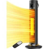 Fenbeli Space Heater for Indoor Use 1500W 26" Oscillating Electric Tower Electric Heater with Remote