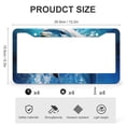 thumbnail image 3 of License Plate Frame Dolphin Car License Plate Frame 2 Pieces Dolphin Love Metal License Plate Cover for Women Men US Vehicles Standard, 3 of 6