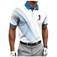 thumbnail image 3 of VBVC Men's and Men's Plus Golf Print Short Sleeve Collared Shirt,Breathable Quick Dry Athletic Top For Men,Blue,S-5XL, 3 of 8