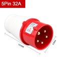 thumbnail image 1 of 240-415V Industrial Plug and Socket 5core 5P Electrical Connector 32A IP44, 1 of 11